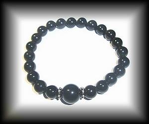 BRACELET OBSIDIENNE 3(20gr/élastique)