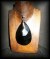 PENDENTIF OBSIDIENNE TAILLEE ( 20gr/4.5cm)