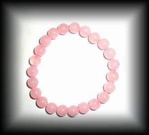 BRACELET QUARTZ ROSE(25gr/élastique)