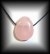 PENDENTIF QUARTZ ROSE GALET3(12 gr/2.7 cm)