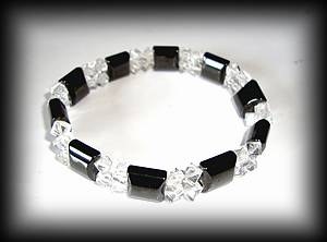 BRACELET MAGNETIQUE QUARTZ(35g/élastique)