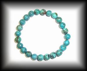 BRACELET TURQUOISE ( 19gr/élastique)